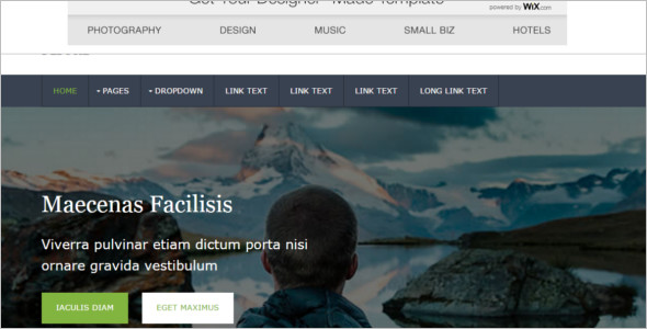 Photography jQuery Website Templates