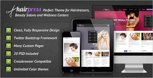 Premium Salons Website Template