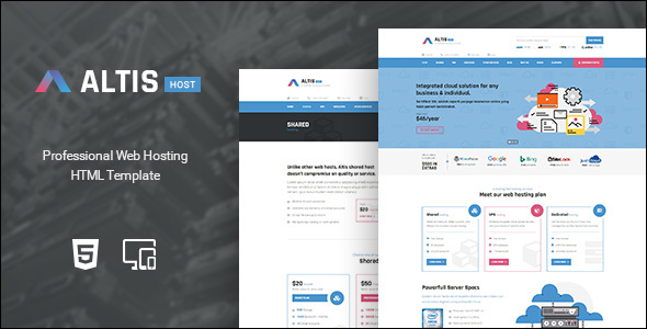 Professional Design Hosting Website Template