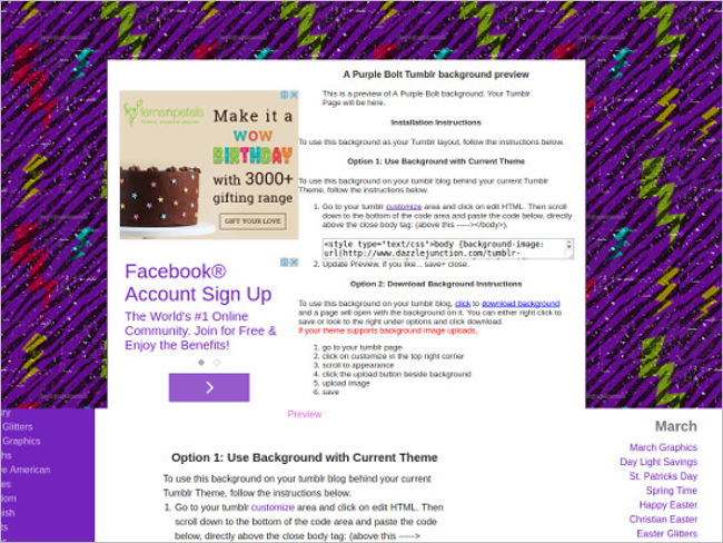 Purple Blot Tumblr Background