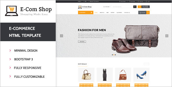 Reactive E-commerce Reatail Website Theme