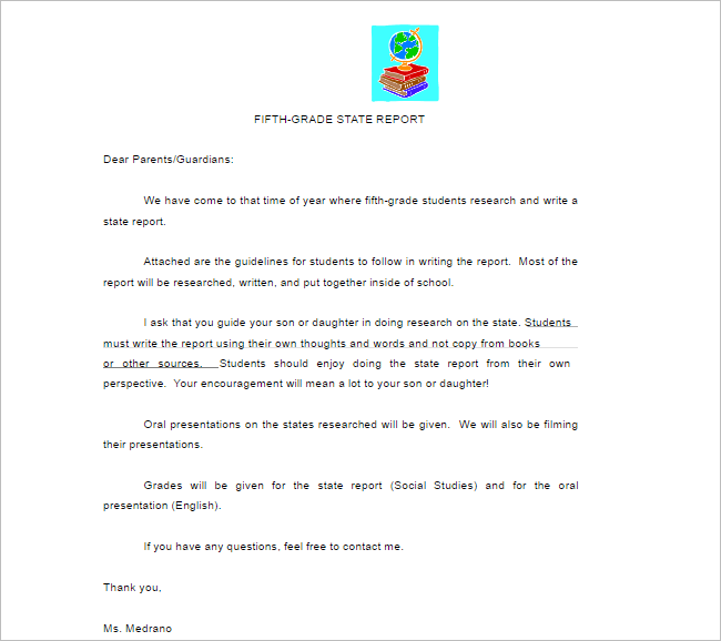 Report Outline PDF Template