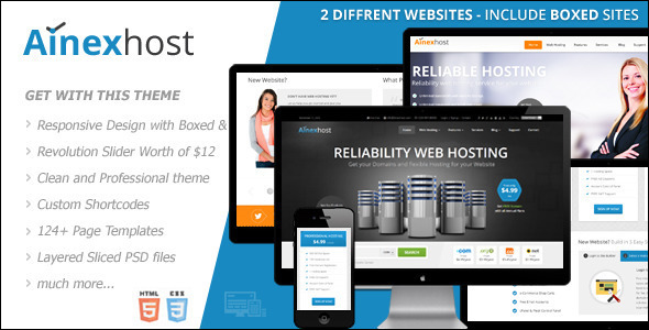 Responsive Marketing Hosting Template