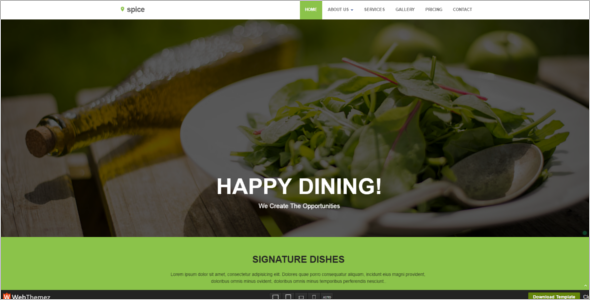 Restaurant HTML 5 Website Template