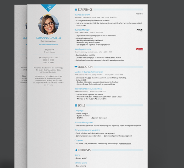 Resume Builder Excel Template