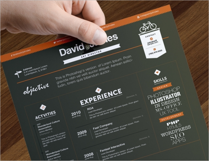 Sample Creative Resume Template