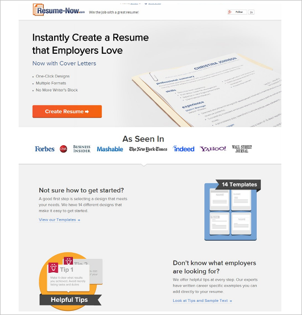 Sample Resume Builder Template