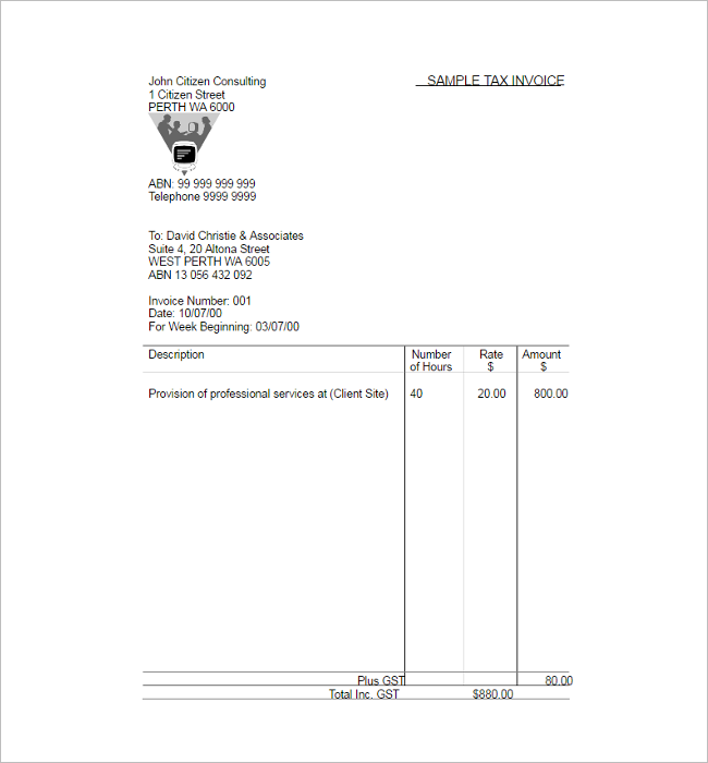 17+ Free Tax Invoice Templates Word, Excel, Doc Formats