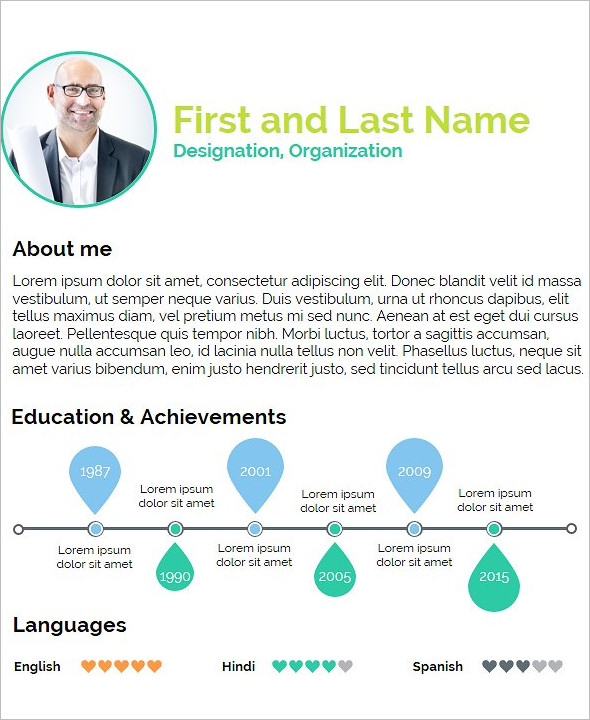 Student Resume Presentation Template