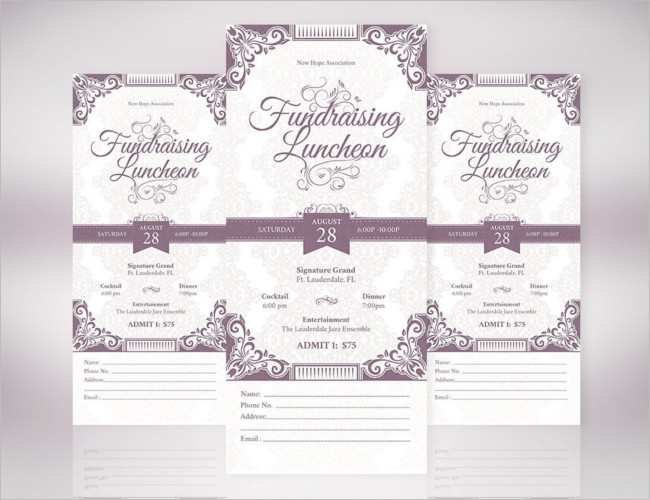 Vintage Dinner Ticket Design