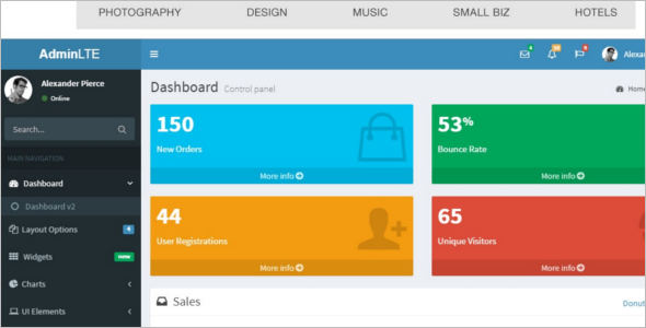 jQuery Bootstrap Website Template