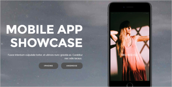 jQuery Mobile App Website Template