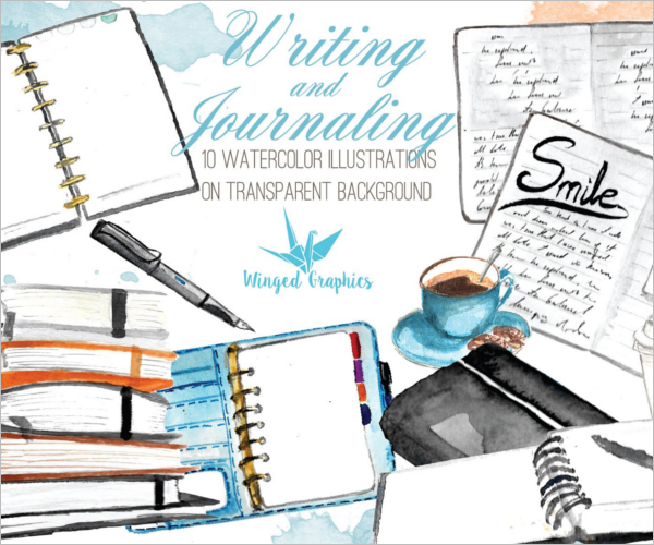 journaling Watercolour Sketch Design