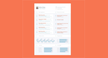 Flat Design Resume Templates