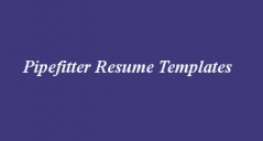 6+ Sample Pipefitter Resume Templates