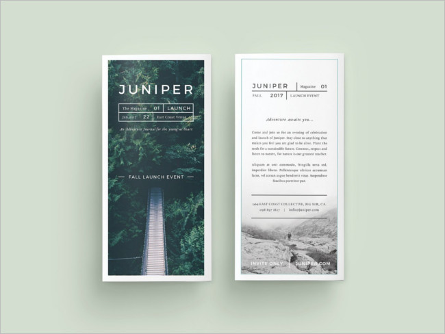 Photography Fashion Trifold Brochure