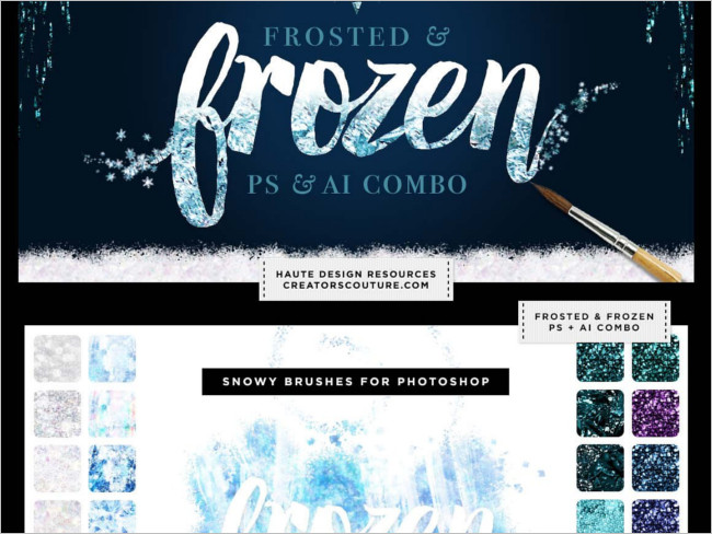 Frozen Styles Bundle Photoshop