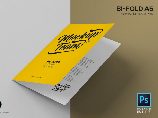 Fold Mock-Up Template Brochure
