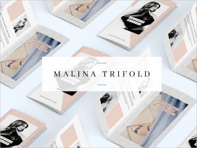 Malina Modern Brochure Pattern