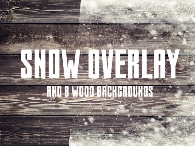 Season Snow Overlay Photo