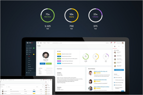 Admin Dashboard UI Kit Template