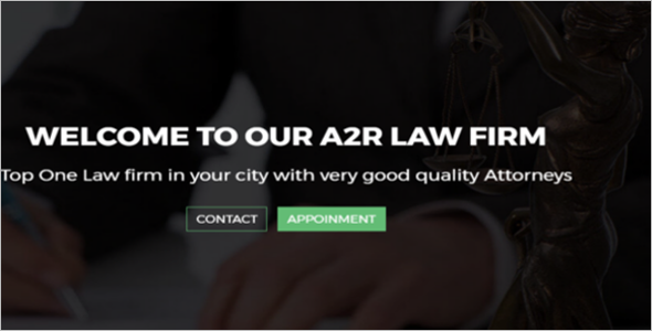 Attorney Agency Responsive Web Slider Template