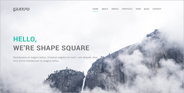 Bootstrap Agency Portifilio Template