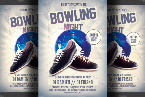 Bowling Tournament Club Flyer