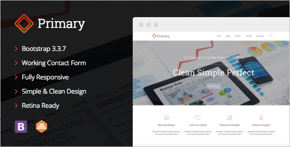 Business Bootsrap Website Tremplate