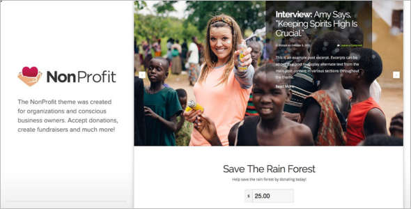 Business Fundraising WordPress Theme
