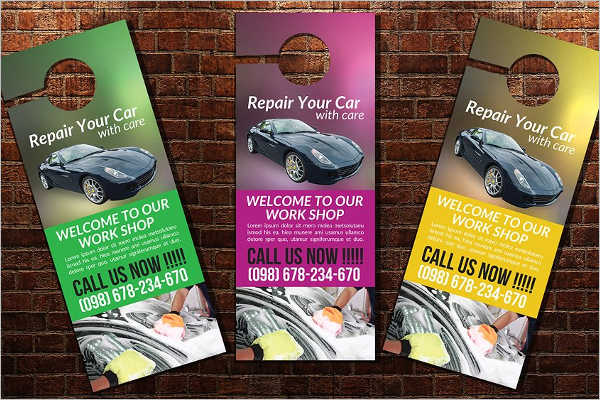 Car Wash Door Hanger Template