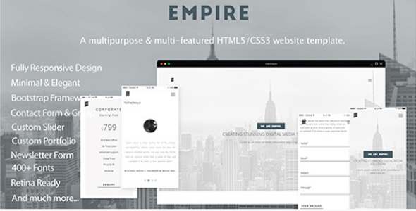 Creative EMPIRE HTML Website Template