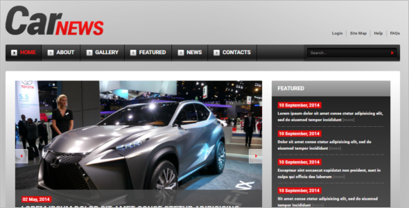 Customize Racing Joomla Template