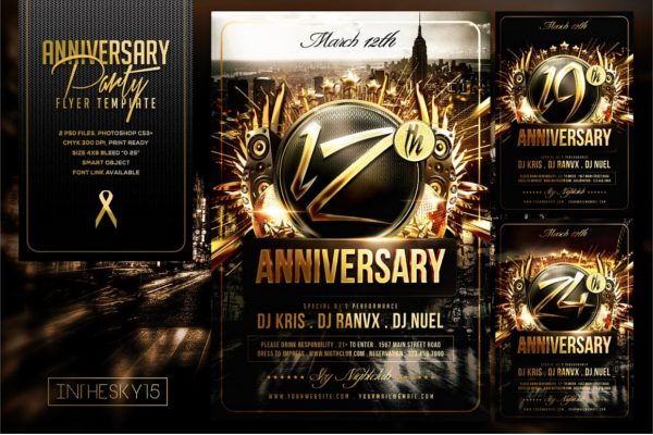 Deluxe Anniversary Flyer Ideas