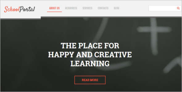 Elementary School Blog Template
