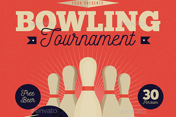 Enticing Event Bowling Flyer