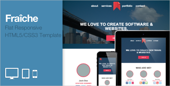 Flat Portfolio Bootstrap Template