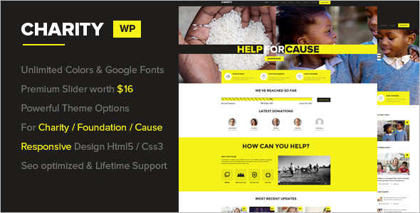 Fundraising Donation WordPress Theme