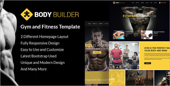 Gym Fitness Website Template