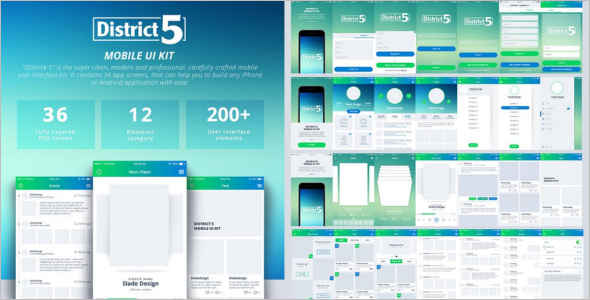 Interface Metro Style Mobile Template