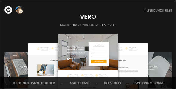 Marketing Unbounce Landing page Template