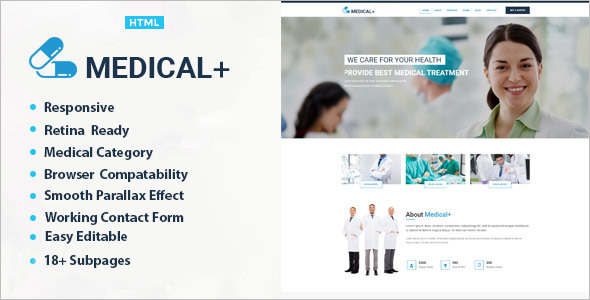 Medical Heslth HTML Bootstrap Template