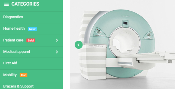 Medical Stuff Store Magento Template