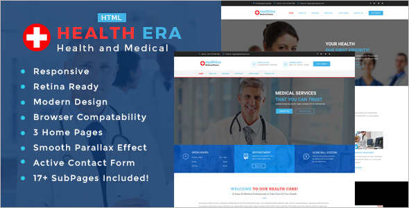 Medical treatment Bootstrap template