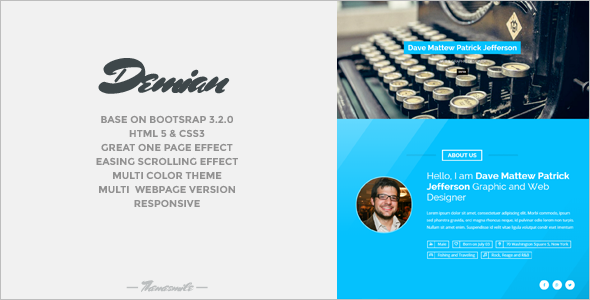 Minimal Bootstrap Portfilio Template