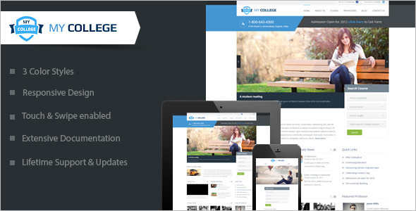 Minimal education Blog Template