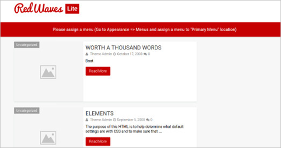 Minimalist Free WordPress Template
