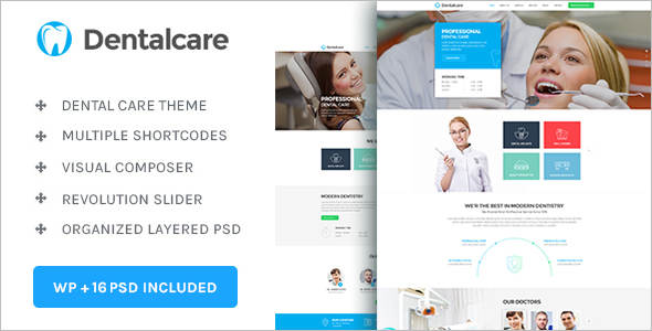 Modern Dental care WordPress Theme