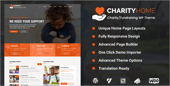 Modern Fundraising WordPress Theme