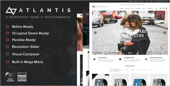 Multi Layout E-Commerce WordPress Theme